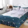 colcha de cama casal lencol cama casal Princesa estilo colcha na cama com saia algodão impressão roupa de cama para casa elástico lençol equipado com fronhas roupa de cama jogo de cama