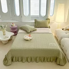 Colchas de verão de cor sólida para cama de casamento 150 coreano queensize colcha e fronha nova classe a capas de cama de casal sofá - comprar online