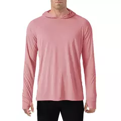 TACVASEN-Homens à Prova de UV Hoodie Manga Longa, Proteção Solar Camisetas, Respirável, Leve, Secagem Rápida, Casual Camisetas Masculinas na internet