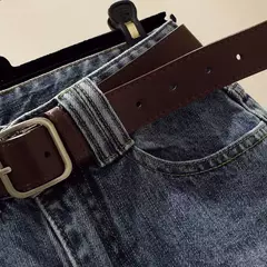 Calça feminina solta, emagrecedora, versátil e de cintura alta, jeans versão coreana, moda verão, novo estilo, 2021 - comprar online