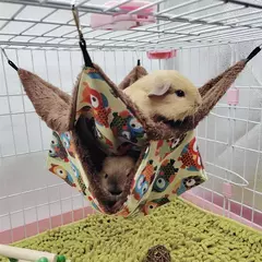 Rede de hamster de pelúcia quente pequeno animal dupla camada engrossar saco de dormir ninho animais de estimação rato esquilo pendurado gaiola casa kta? - comprar online