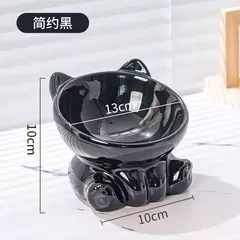 Tigela para gatos, acessórios para animais de estimação, cerâmica, diagonal, pés altos, proteção fofa, coluna cervical, tigela para cachorro, bebida, água, suprimentos para animais de estimação na internet