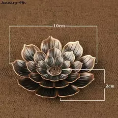 Liga Incenso Vara Titular, Linha Lotus Incenso Queimador, Yoga Sábio, Sândalo Bobina Base, Bronze Artesanato, Home Decor, Presente de Natal, 3 em 1 na internet