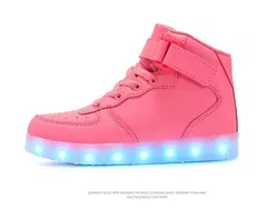 USB LED Shoes com controle remoto para crianças e adultos, tênis luminosos com luzes, tênis para crianças, meninos e meninas, tamanho 25-42 na internet