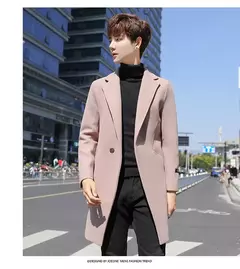 Casacos de inverno slim fit masculinos, casacos de inverno, casual negócios, casacos longos, marca - comprar online