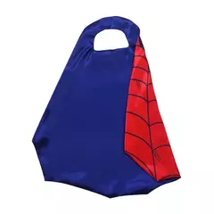 Conjunto de fantasia de super-herói de desenho animado para meninos e meninas Halloween vestir capa de aranha e máscara com pulseira