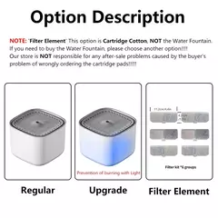 Fonte de água para gatos 3l, filtro de recirculação automática, grande capacidade, bebedor de água para gatos, usb, elétrico, mudo, dispensador de água para gatos - comprar online
