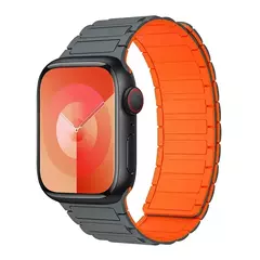 Pulseira Desportiva Magnética para Apple Watch, Pulseira de Silicone, Série iWatch, Ultra 2, 9, 8, 7, 6, 5, 4, 49mm, 45mm, 44mm, 42mm, 38 milímetros, 40 milímetros, 41 milímetros