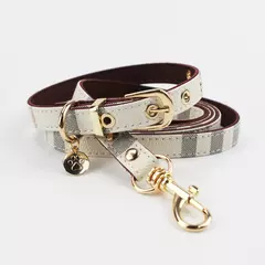 Coleira e coleira para animais de estimação conjunto de couro moda coleiras ajustáveis para cães suprimentos para animais de estimação coleiras para cães médios e grandes presente para cães - loja online