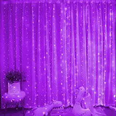 Natal USB Powered LED Curtain String Lights, Wedding Fairy Lights, Decoração de acampamento, Guirlanda para o ano novo