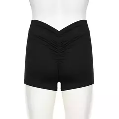 Darlingaga-Calções Femininos Casual Solid Ruched Skinny Verão, Mulheres Sportswear, Ginásio Básico Calças Curtas, Dobra Roupas Yoga, Streetwear Bottom - Wolf Magazine