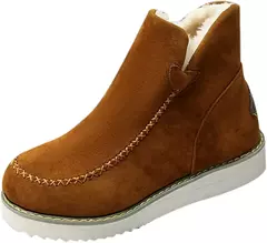Imagem do Botas de neve curtas para mulheres, Calçado casual, Botas de inverno quente