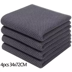 Olanly-Absorvente Algodão Cozinha Toalha, Waffle Weave Stripe, Dishcloth macio, Panos de limpeza, Casa, Secagem, 4 pcs, 6pcs - comprar online