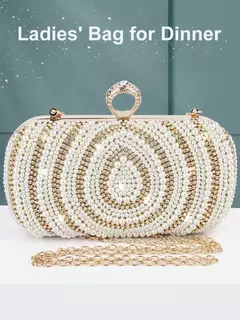 Bolsa elegante de strass para mulheres, bolsas de noite de luxo femininas, elegante bolsa pérola, festa de casamento nupcial, bolsa designer, nova