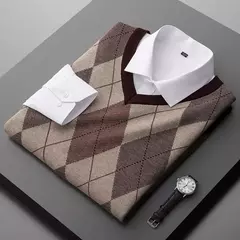 Suéter de malha sem mangas masculino, colete jacquard casual para negócios, plus size 6XL 7XL 8XL, primavera e outono 2022