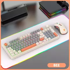 USB Wired Game Keyboard and Mouse Set, Iluminado, Desktop, Laptop, Casa, Escritório, Feminino, Masculino, K820 na internet
