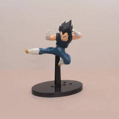 Imagem do Anime dragon ball super saiyan postura agachada deus branco besta postura em pé wu fã wukong beijita modelo estatueta