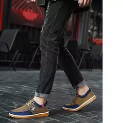 2025-sapatos casuais masculinos mocassins de trabalho vulcanizados malha leve homem sapatos esportivos sapatos de lona para homem/zapatos para hombres na internet