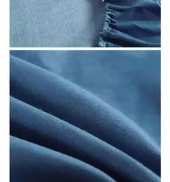 Poliéster ajustável dos desenhos animados cabido folha, King Bed Sheets, casal tampa de cama, travesseiro elástico capa, novo, excluindo - loja online