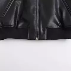 Jaqueta piloto de couro falso de motocicleta, casaco curto, moda versátil, outono e inverno, nova - Wolf Magazine