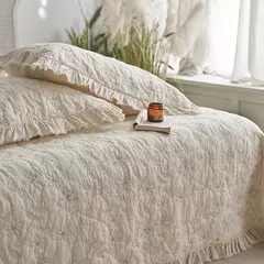 Colcha acolchoada de algodão puro lavado Cobertor de colcha de verão Cobertor de colchão, lençol com fronha, cobertor de colchão - comprar online