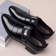 Sapato de couro clássico masculino, Deslizar, Dedo apontado, Oxfords, Formal, Casamento, Festa, Escritório, Negócios, Vestido casual, Masculino - comprar online