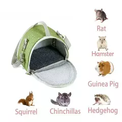 Pequeno portador de animais de estimação respirável saco de transporte para pequenos hamster cobaia coelho confortável bolsa de viagem para açúcar para transporte - comprar online