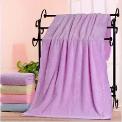Toalha gravada do banho do urso de Microfiber, absorvente engrossado, macio, fontes do agregado familiar, 70*140 - comprar online
