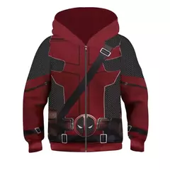 Meninos meninas deadpool wolverine cosplay traje super-herói impressão 3d pulôver hoodies jaqueta camisolas para festa de halloween - comprar online