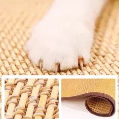 Imagem do Anti gato risco sofá proteção artefato gato scratch board almofada patas de gato afiar esteiras enviar prego fixo brinquedos do gato