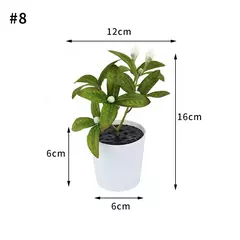 Árvore plástica artificial do bonsai para a decoração home, plantas envasadas, potenciômetro pequeno da simulação, arranjo da flor, ornamentos do jardim