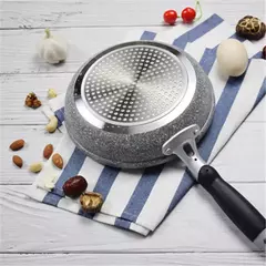 Frigideira Antiaderente de Pedra Durável, Frigideira de Caldeirão, Panelas de Fogão de Indução, Ovo Panqueca, Fogão a Gás, Home Wok, 28 cm, 26 cm, 24 cm, 20cm - comprar online