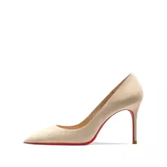 Imagem do 2022 outono nova mulher sapatos de salto alto sexy apontou camurça vermelho brilhante fundo bombas moda temperamento rasa sapatos de casamento