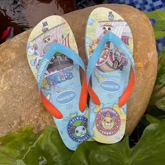 Havaianas-chinelos antiderrapantes para homem e mulher, com múltiplos padrões cartoon, pés de praia ao ar livre na internet