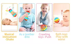 Brinquedos Educativos Sensoriais para Meninos e Meninas, Grab Spin Chattles, Presente Recém-nascido, Infantil, 0-12 Meses, Shaker, Grab - Wolf Magazine