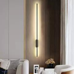 Nórdico moderno Faixa LED Luz de Parede, Sala, Sofá Fundo, Cobre completa, Quarto, Cabeceira, 80cm, 60cm, AC85-265V - comprar online