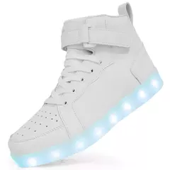 Tênis luminosos infantis, tênis de LED com sola luminosa, sapatos iluminados para crianças, meninos e meninas, tamanho 25-40