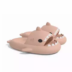 Chinelos antiderrapantes de tubarão para homens e mulheres, chinelos de banheiro, sapatos baixos em casa, ao ar livre, sandálias engraçadas infantis, verão, novo, 2023