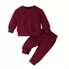 Conjunto de roupas infantis para o dia dos namorados, camiseta e calça de manga comprida, roupa infantil para bebê recém-nascido, 3-24 meses