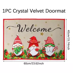 Tapete ao ar livre da porta do Natal, tapete de Papai Noel, casar decorações do Natal para a casa, ornamento do Xmas, presentes do ano novo, 2025, 2025 - loja online