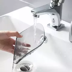 Transparente Portátil Folha Shaped Soap Box, Prateleira De Chuveiro, Dreno, Livre e Conveniente, Suprimentos Do Banheiro, Acessórios De Banho - loja online