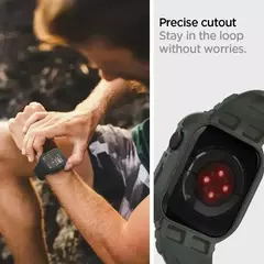 Armadura robusta Pro projetada para Apple Watch Ultra 2 capa de borracha com pulseira série 9/8/SE2/7/6/SE/5/4 45 mm/44 mm 41 mm 40 mm - comprar online