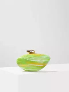 Imagem do Saco de embreagem em forma de ovo acrílico para mulheres, bolsa de festa à noite, bolsa fofa, bolsa Rose Shell, designer de alta qualidade, nova