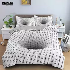 Psicodélico Impressão Digital Conjunto de cama para adultos, 3D Capa de edredão, microfibra, solteiro, rainha, rei, gêmeo, tamanho completo na internet