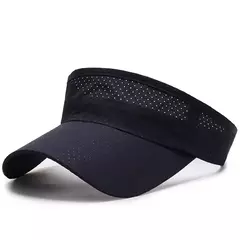 Verão Respirável Air Sun Chapéus Homens Mulheres Viseira Ajustável Proteção UV Top Vazio Solid Sports Tennis Running Sunscreen Cap Hat - loja online