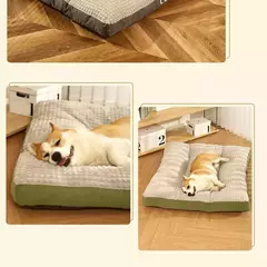 Hoopet cama de dormir para cães quentes, cobertor de lã macia para animais de estimação, almofada removível para cães pequenos, médios e grandes, suprimentos para animais de estimação - loja online