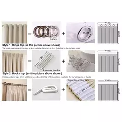 Cortinas blackout para sala e quarto, 100% Sombreamento na internet