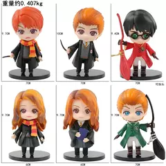 Padrões completos q posket harri potter dumbledore malfoy ron hermione snape hedwig pvc figura de vinil brinquedos boneca presente de natal brinquedo na internet