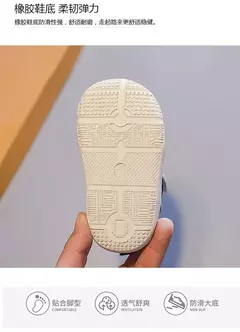 Sapatilhas antiderrapantes brancas para crianças, sapatos casuais, respirável, gancho, ao ar livre, crianças, criança, meninos, meninas, design de moda na internet