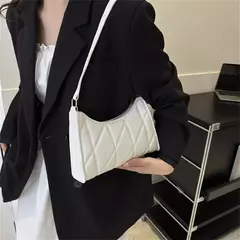 Bolsa de ombro PU com alça pequena para mulheres, bolsas crossbody pretas, bolsa de embreagem, moda moda - Wolf Magazine